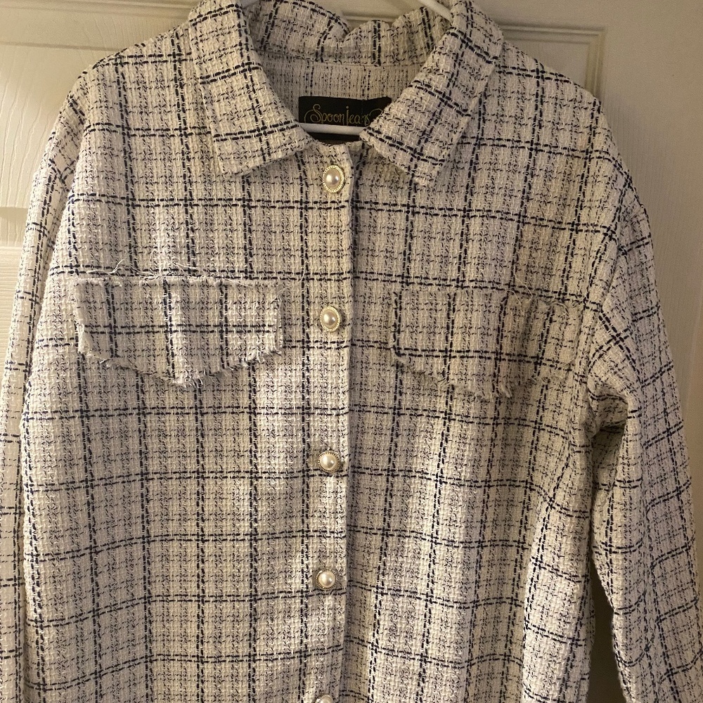 Womens pearl button shirt